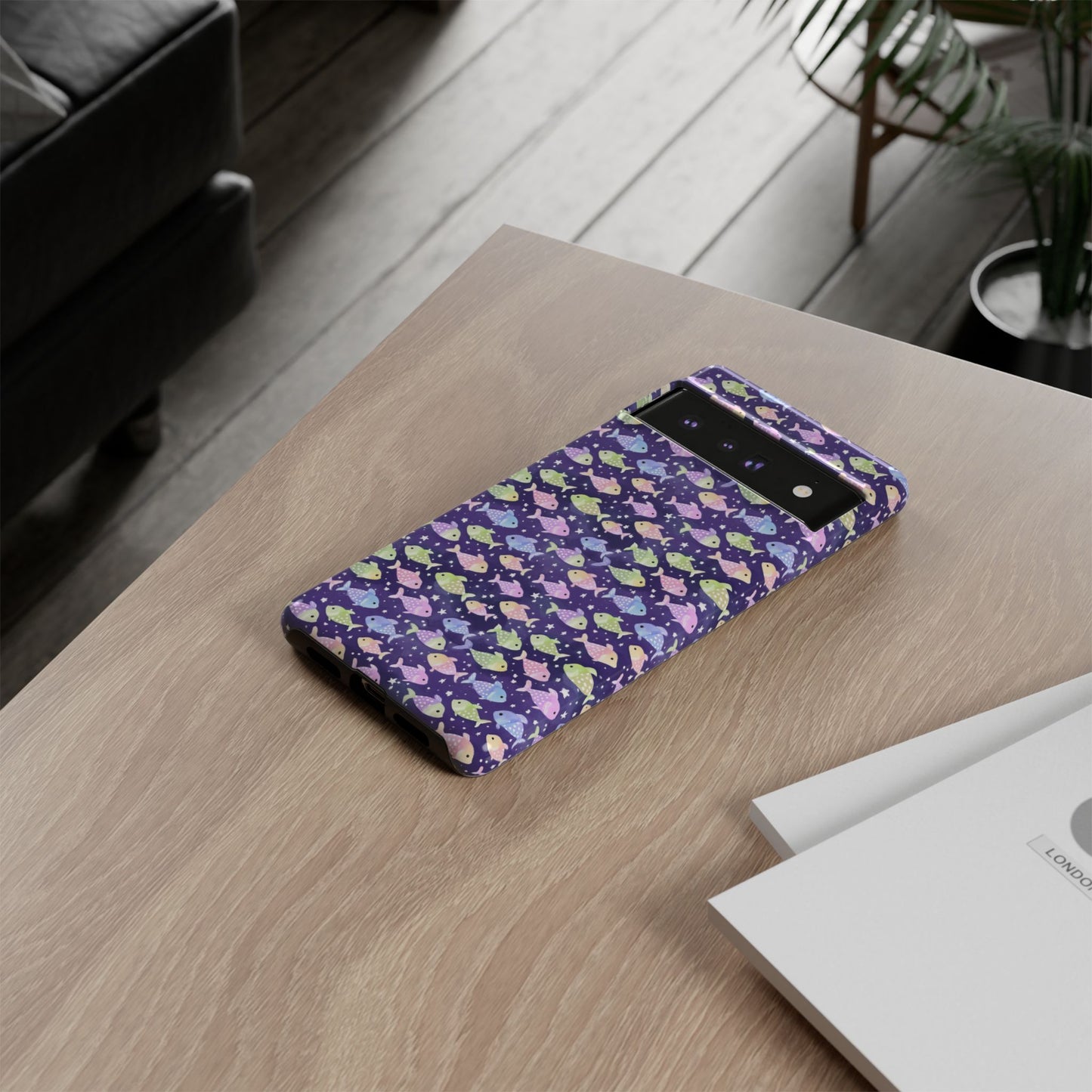 Fish And Stars | Tough Cases | Phone Case | Protective Cover | Ocean Themed | Sea Themed | Cute Phone Cover | Colorful