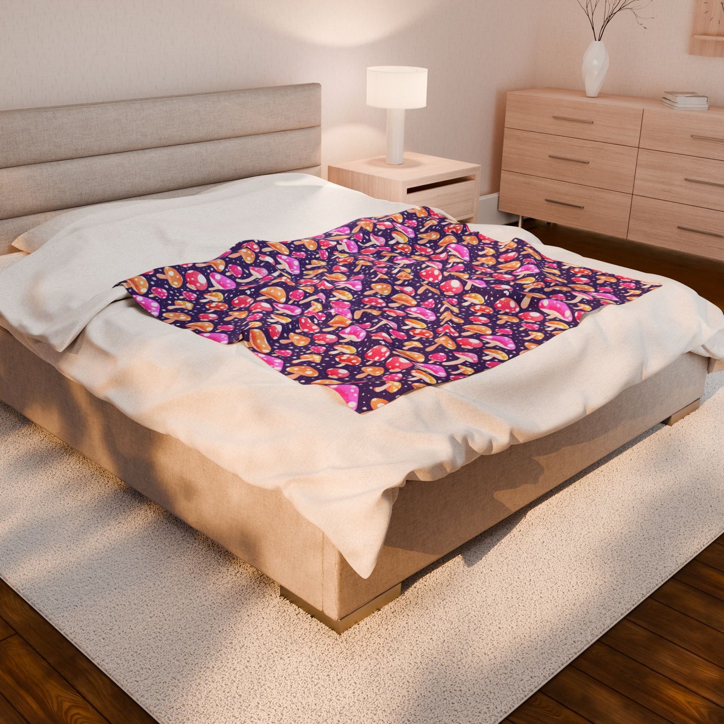 Mushroom Magic Soft Plush Blanket