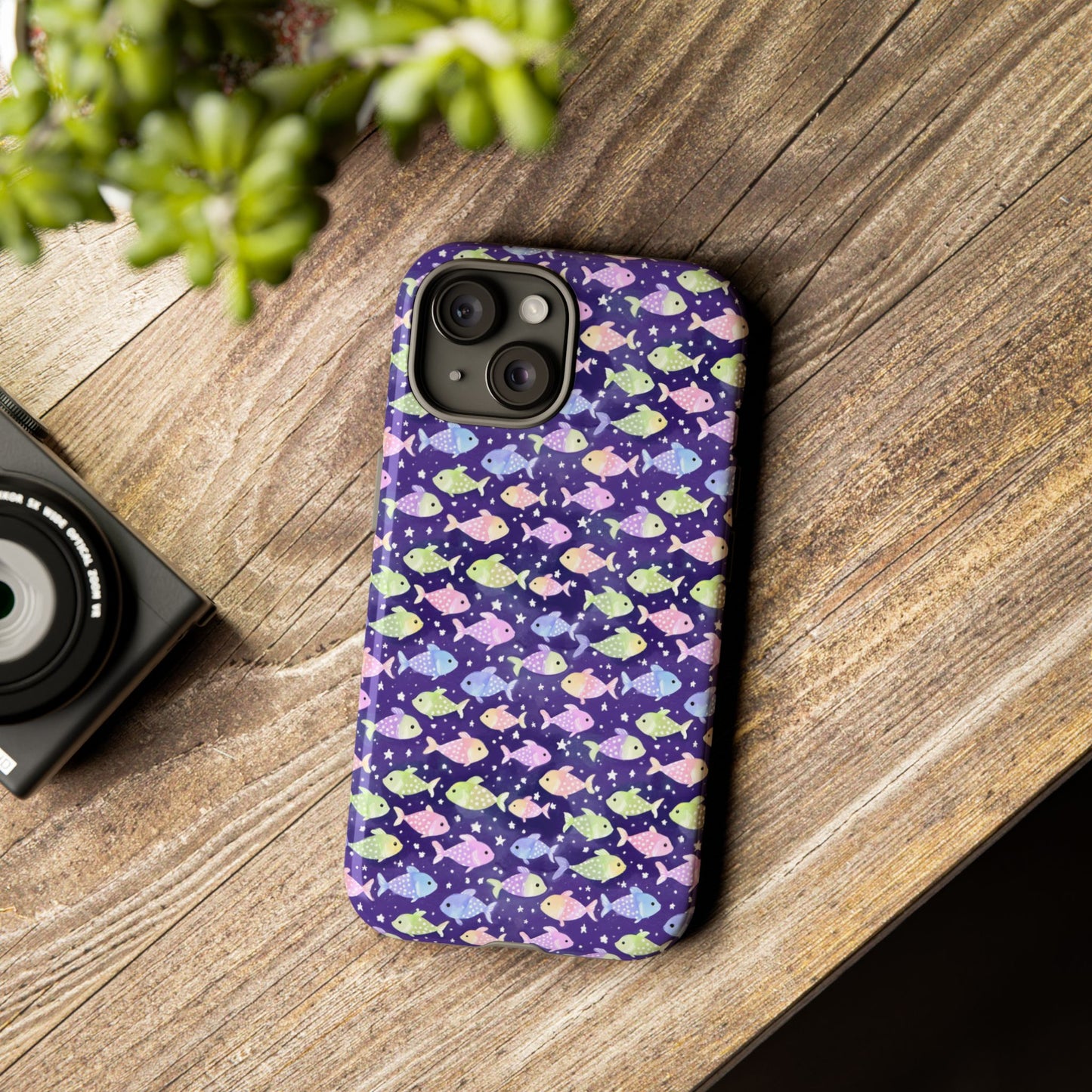 Fish And Stars | Tough Cases | Phone Case | Protective Cover | Ocean Themed | Sea Themed | Cute Phone Cover | Colorful