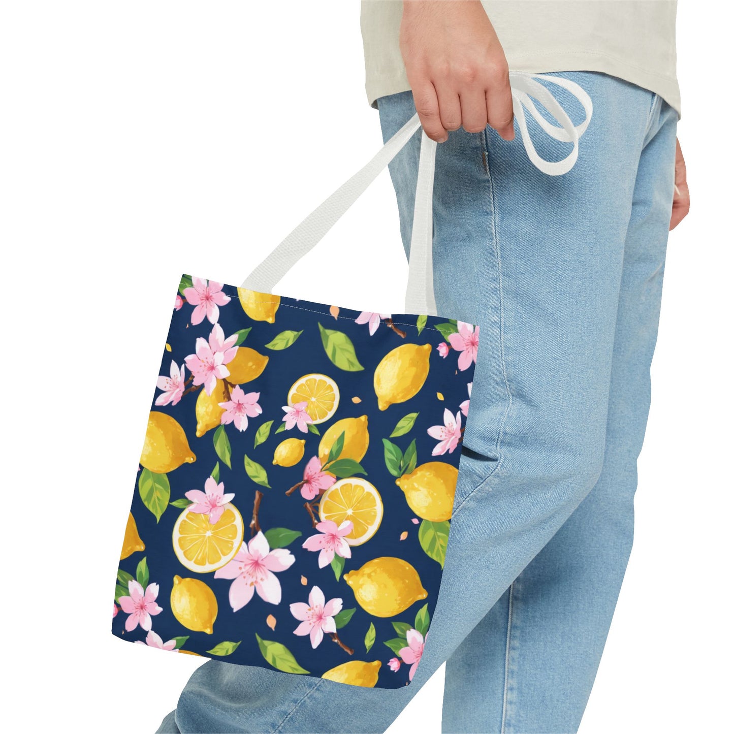 Lemon and cherry blossom Tote Bag