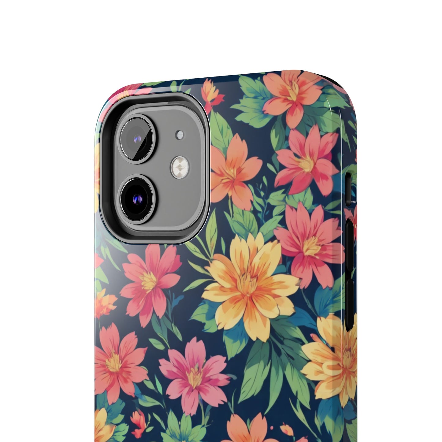 Tropical flowers Tough Phone Cases