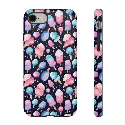 Cotton Candy Space Explosion Tough Case For iPhone Samsung