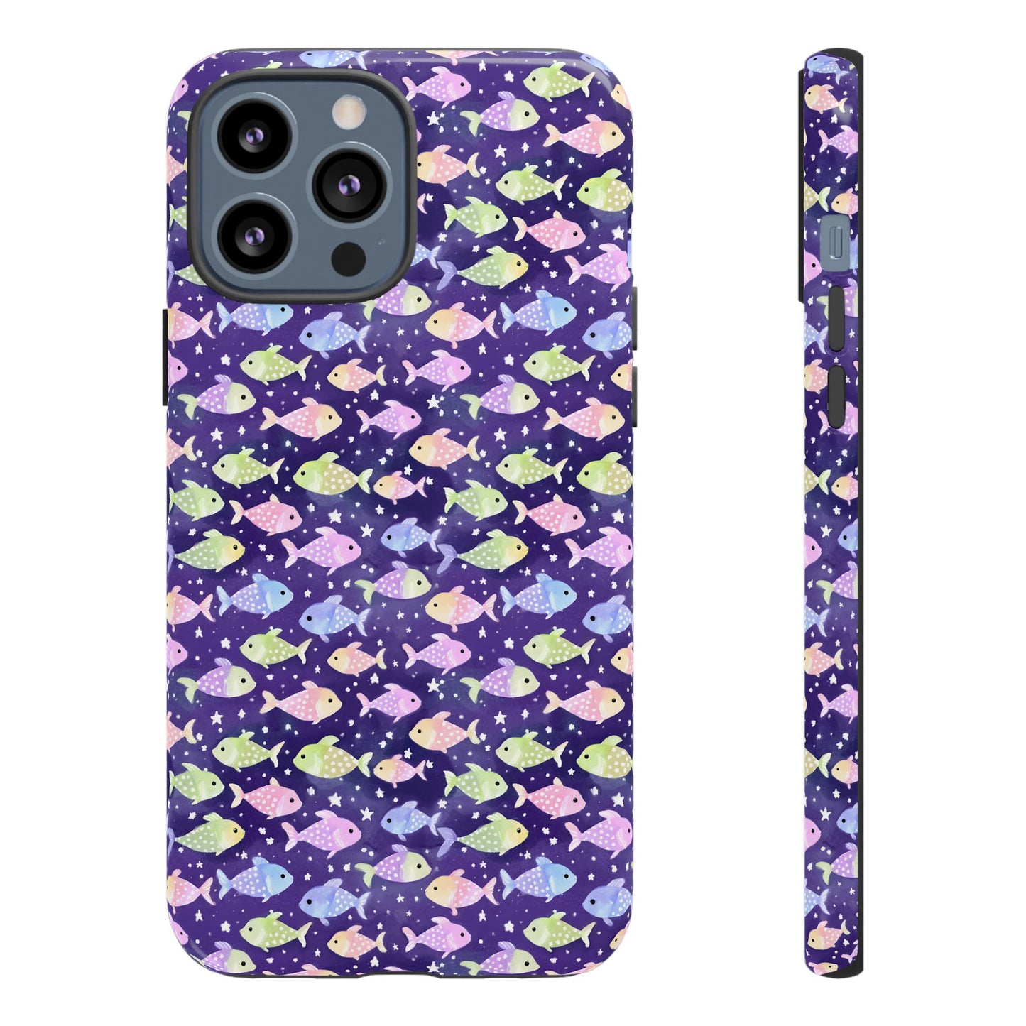 Fish And Stars | Tough Cases | Phone Case | Protective Cover | Ocean Themed | Sea Themed | Cute Phone Cover | Colorful
