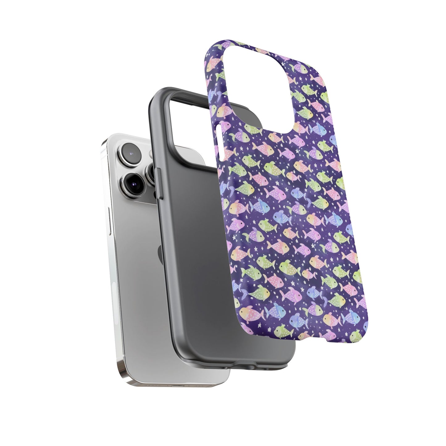 Fish And Stars | Tough Cases | Phone Case | Protective Cover | Ocean Themed | Sea Themed | Cute Phone Cover | Colorful