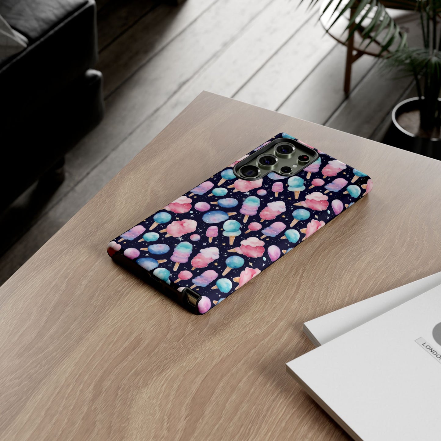 Cotton Candy Space Explosion Tough Case For iPhone Samsung