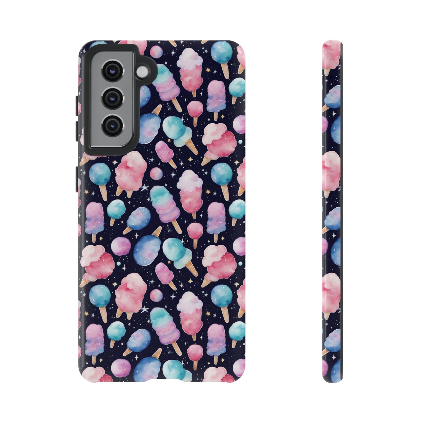 Cotton Candy Space Explosion Tough Case For iPhone Samsung