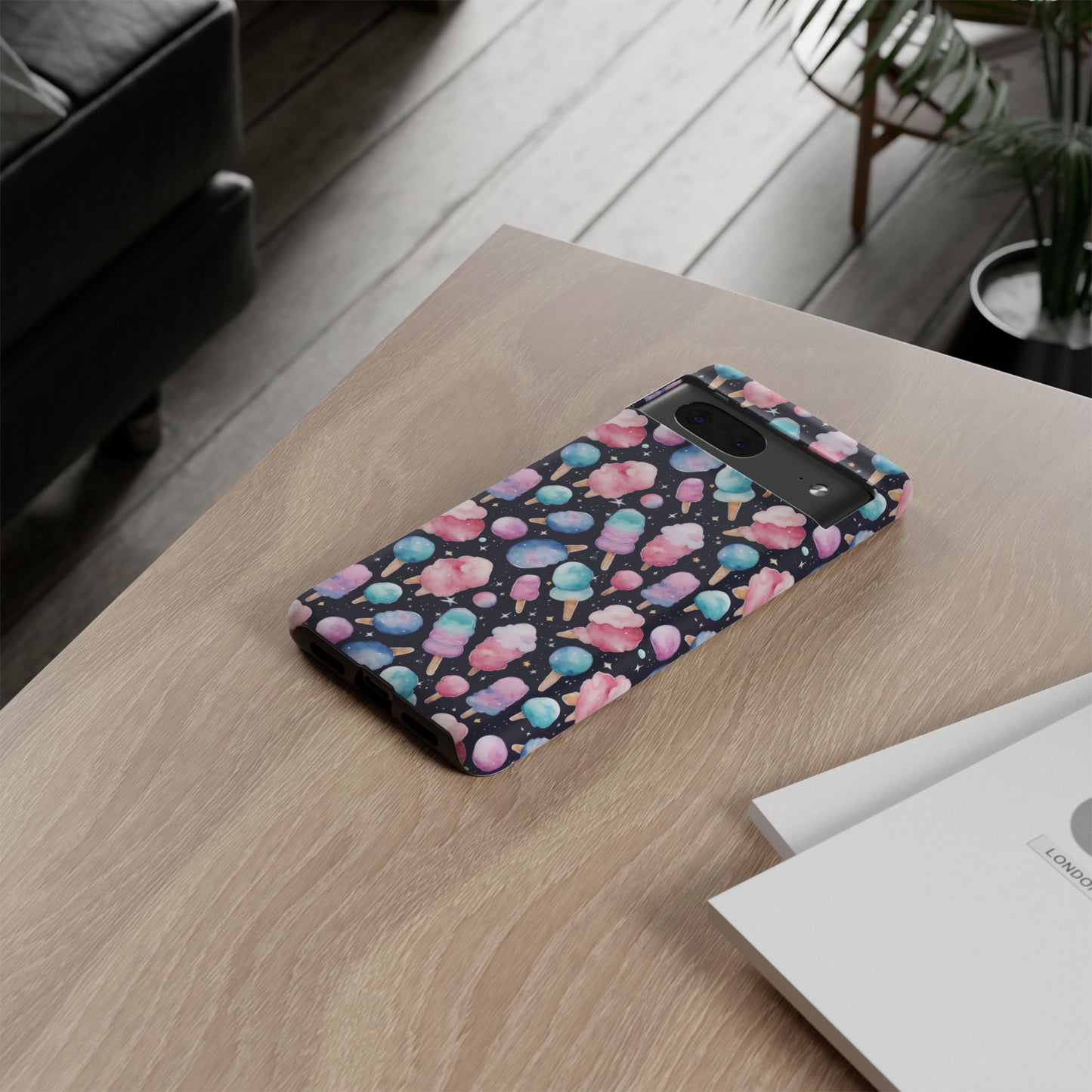 Cotton Candy Space Explosion Tough Case For iPhone Samsung