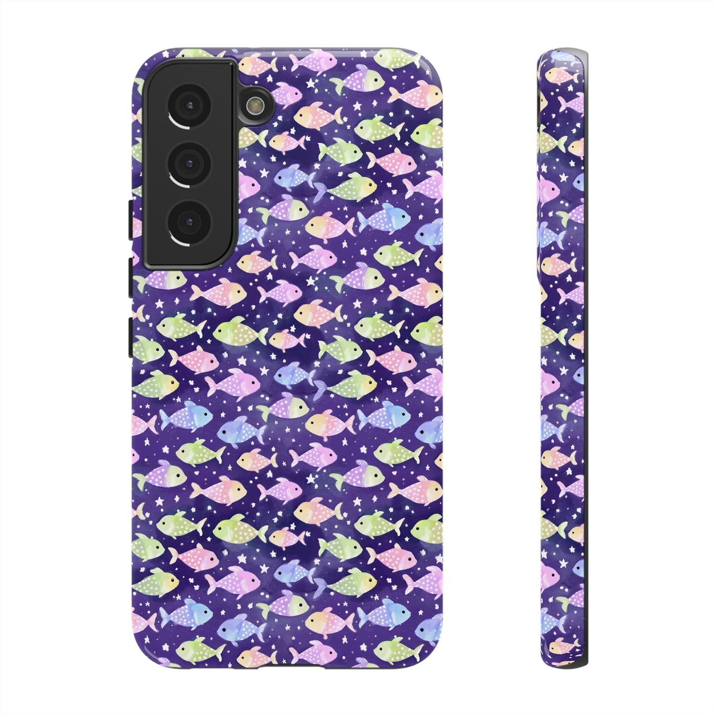 Fish And Stars | Tough Cases | Phone Case | Protective Cover | Ocean Themed | Sea Themed | Cute Phone Cover | Colorful
