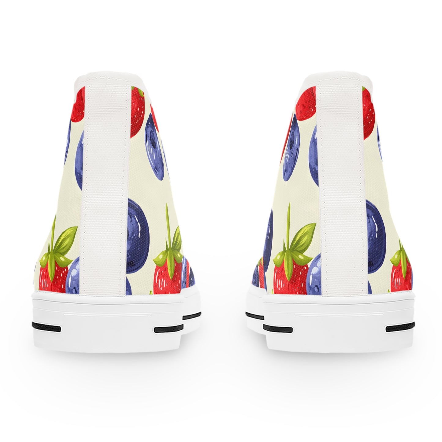 Fruity Women's High Top Sneakers | Colorful Berry Print, Fun Footwear for Summer, Casual Everyday Style, Great Gift for Her, Trendy [...]