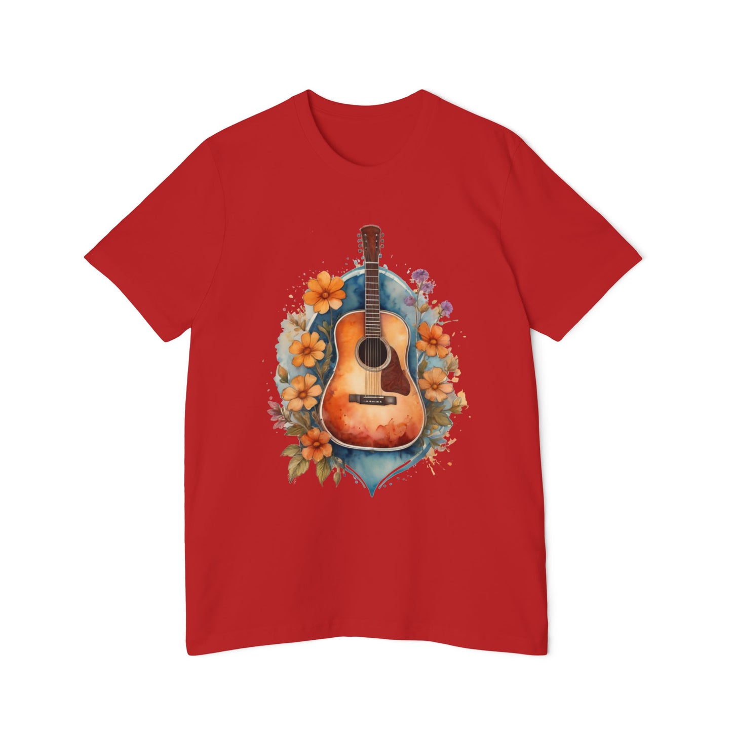 Retro Guitar Tshirt | 70s Style Guitar Tee | Guitar Tshirt | Vintage Boho Shirt | Music Lover Shirt | musician gift | Gift For Friend