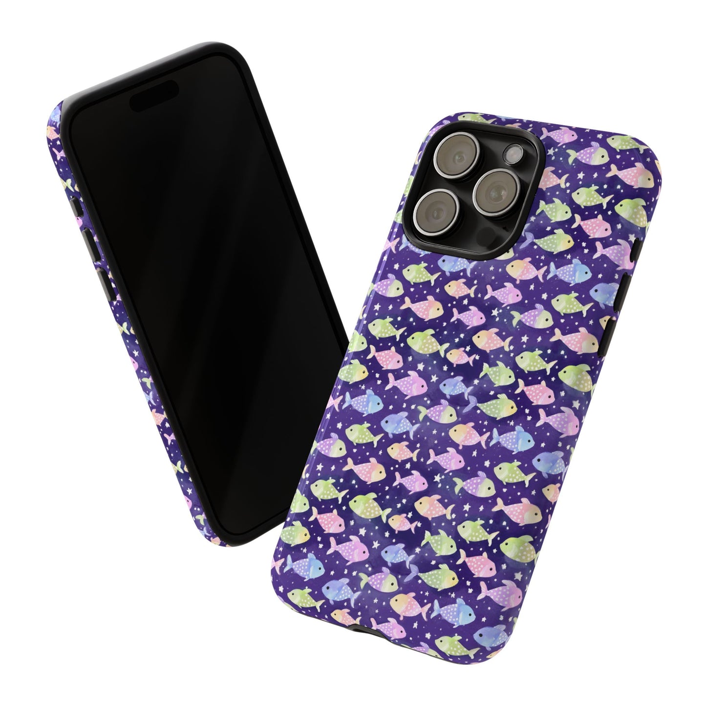 Fish And Stars | Tough Cases | Phone Case | Protective Cover | Ocean Themed | Sea Themed | Cute Phone Cover | Colorful