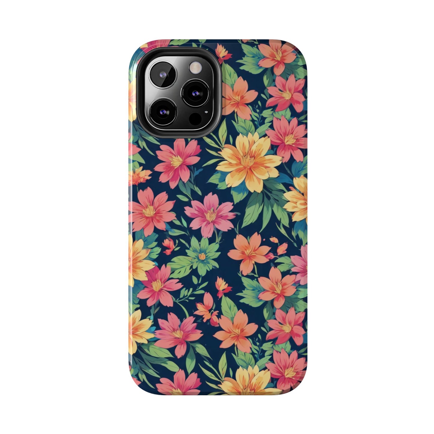 Tropical flowers Tough Phone Cases