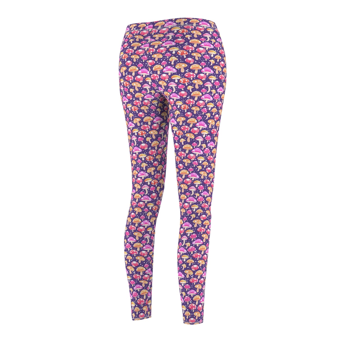 Adorable Mushroom Leggings Cozy Cute Print Skinny Fit