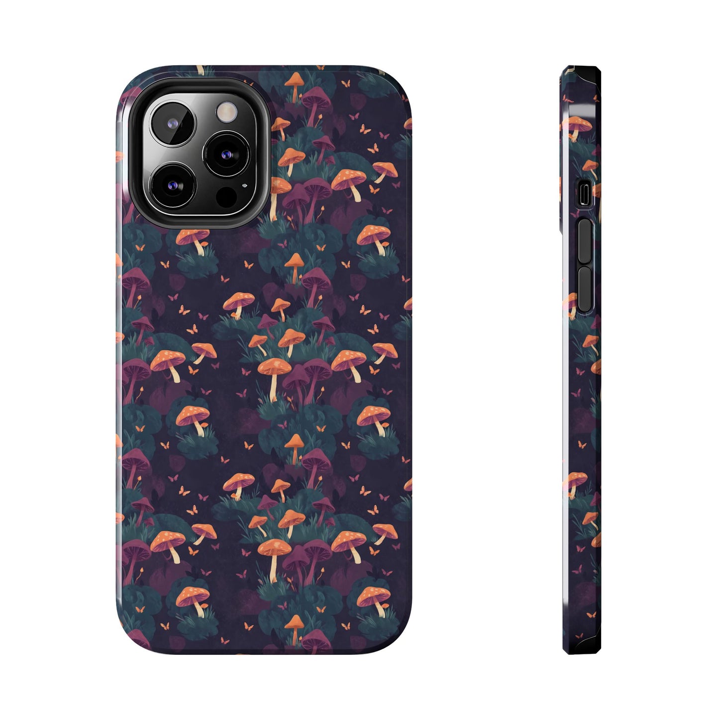 Witchy Mushroom And Moth IPhone Case | Witchy Phone Case | Mushroom Phone Case | Hippie Mushrooms | Night Moths