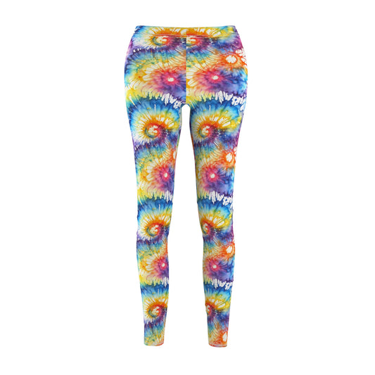 Rainbow Tye Dye Leggings | Rainbow Splash Yoga Pants | Tye Dye Workout Pants | Hippie Rainbow Leggings | Vintage Pants | Boho Leggings