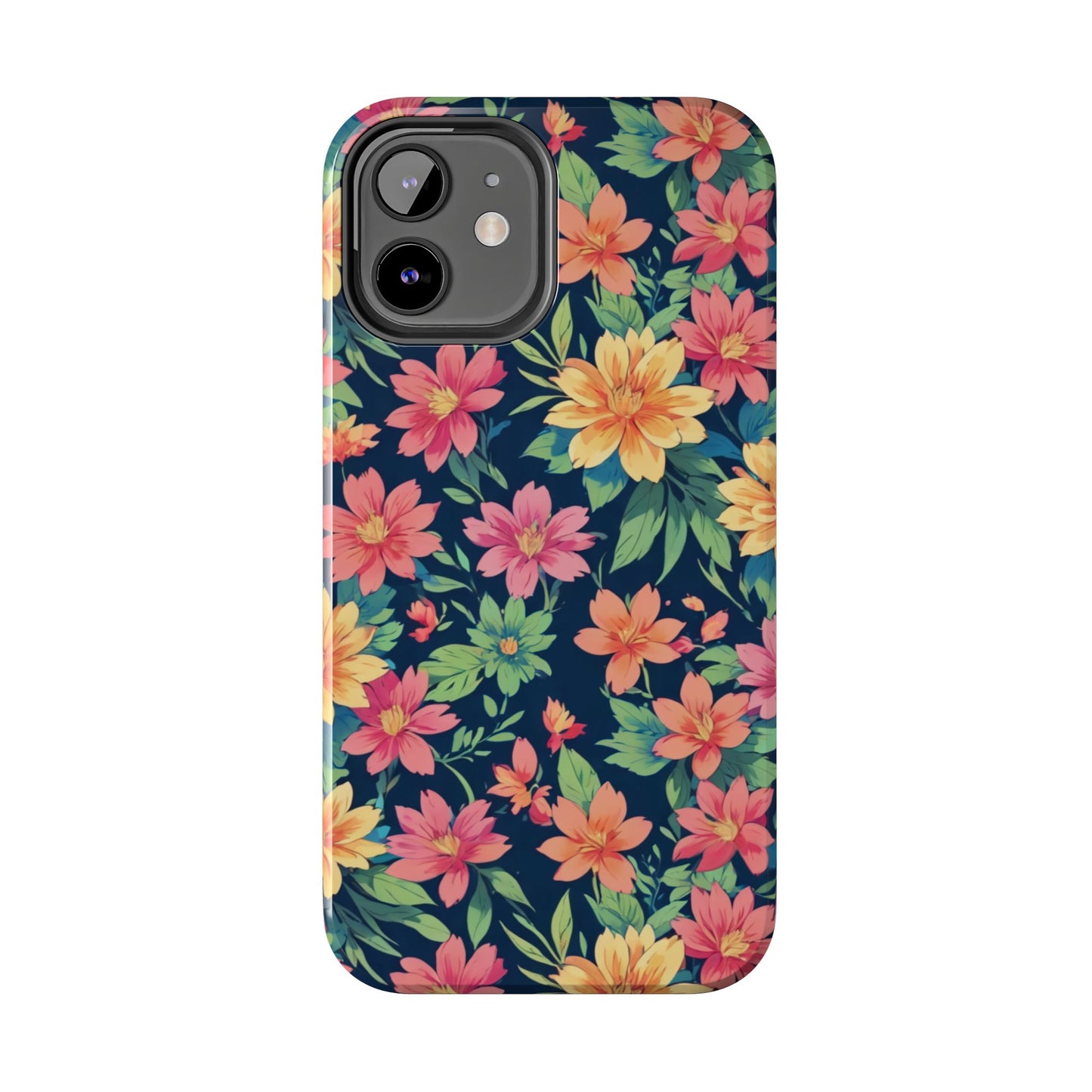 Tropical flowers Tough Phone Cases