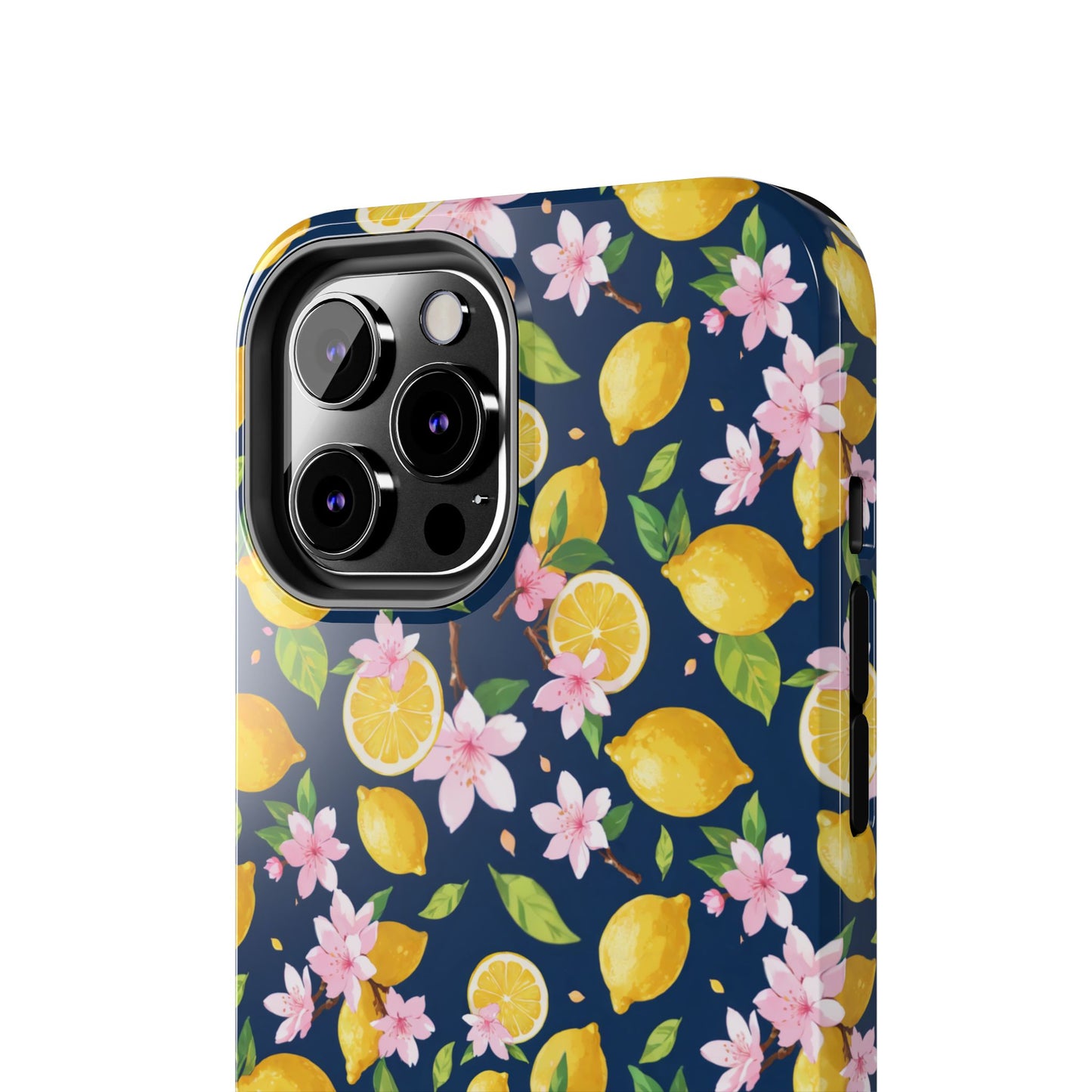 Lemon cherry blossom Tough Phone Cases