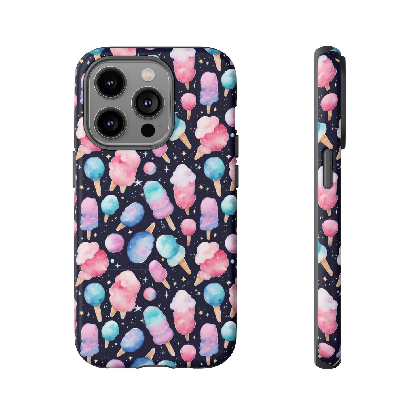 Cotton Candy Space Explosion Tough Case For iPhone Samsung