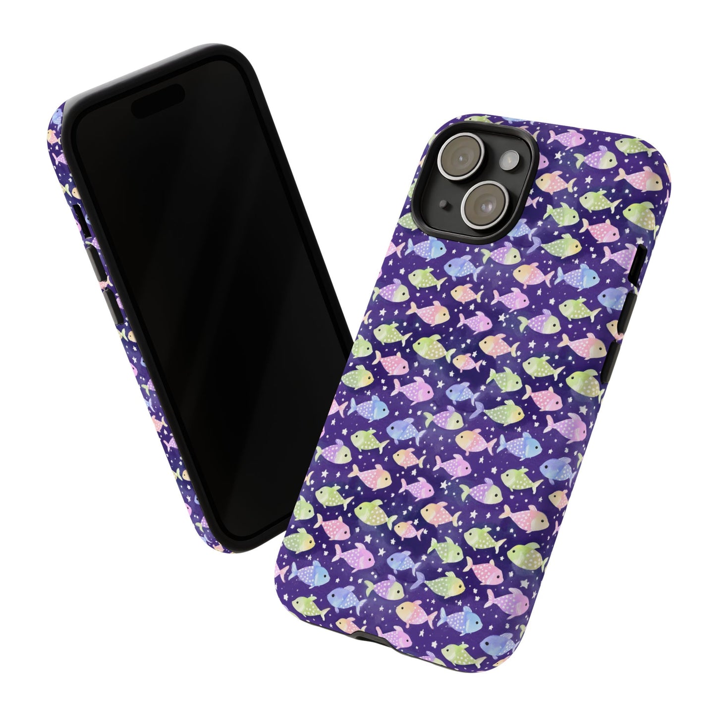 Fish And Stars | Tough Cases | Phone Case | Protective Cover | Ocean Themed | Sea Themed | Cute Phone Cover | Colorful