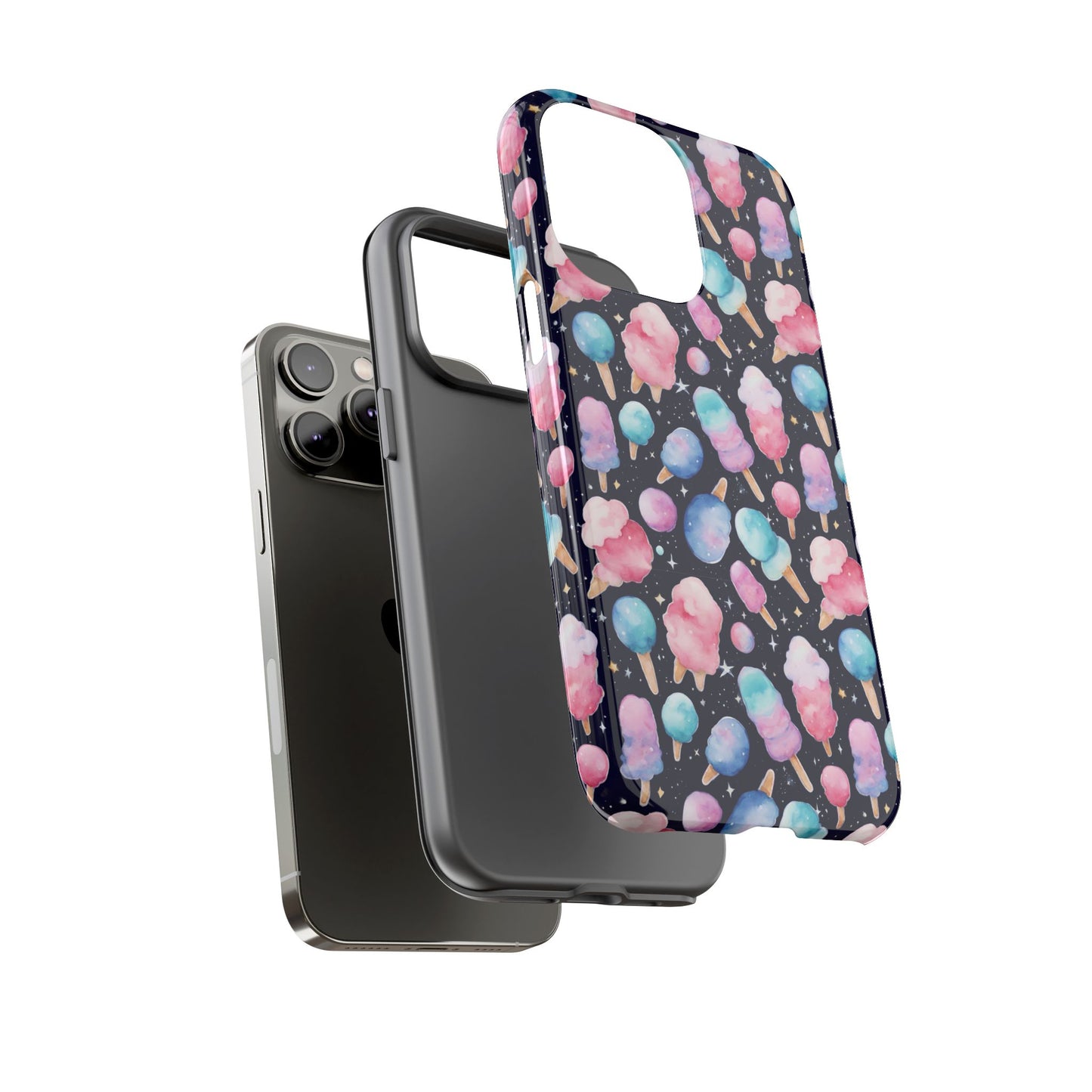 Cotton Candy Space Explosion Tough Case For iPhone Samsung