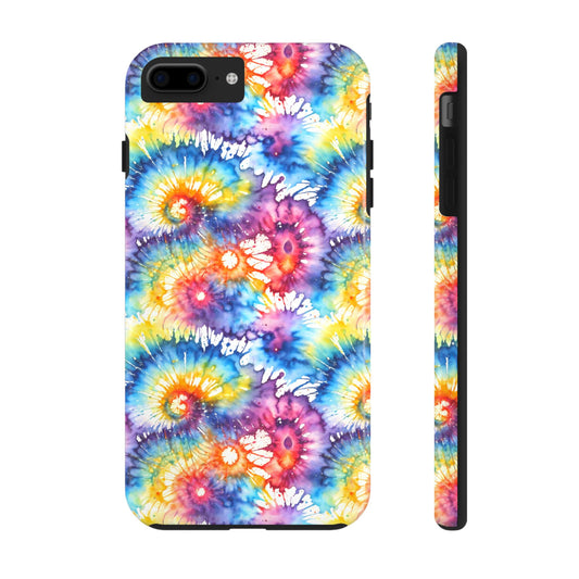 Rainbow Tye Dye Phone Case | Hippie Rainbow Phone Case | Boho Tye Dye | Tough Phone Case | Cute Rainbow Phone Case