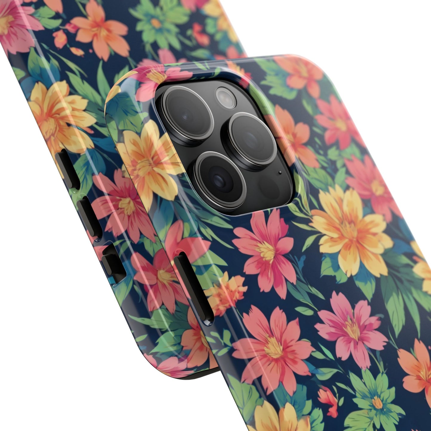 Tropical flowers Tough Phone Cases