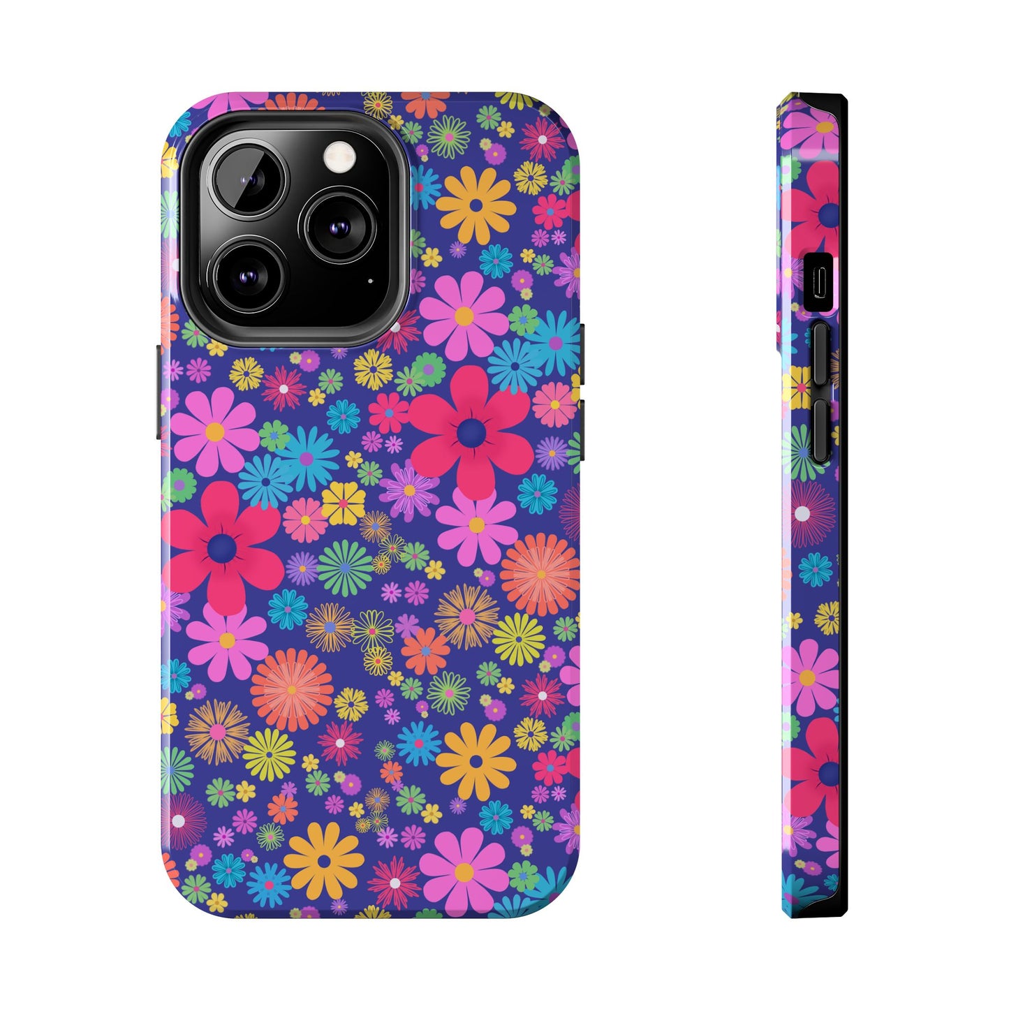 Colorful Floral Tough Phone Cases