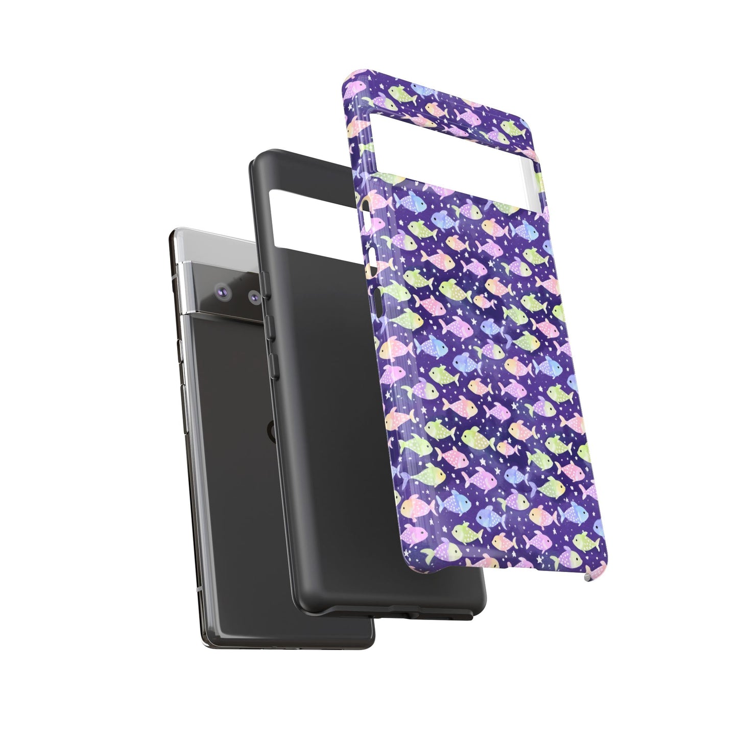 Fish And Stars | Tough Cases | Phone Case | Protective Cover | Ocean Themed | Sea Themed | Cute Phone Cover | Colorful