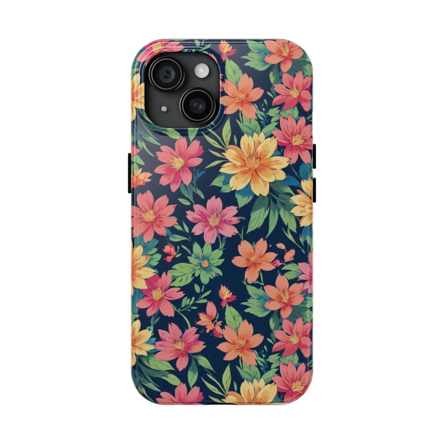 Tropical flowers Tough Phone Cases