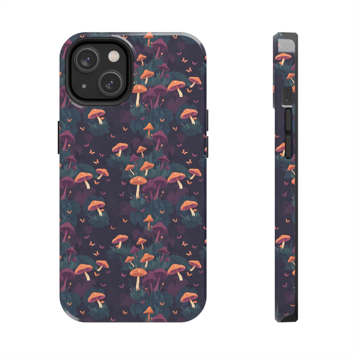 Witchy Mushroom And Moth IPhone Case | Witchy Phone Case | Mushroom Phone Case | Hippie Mushrooms | Night Moths