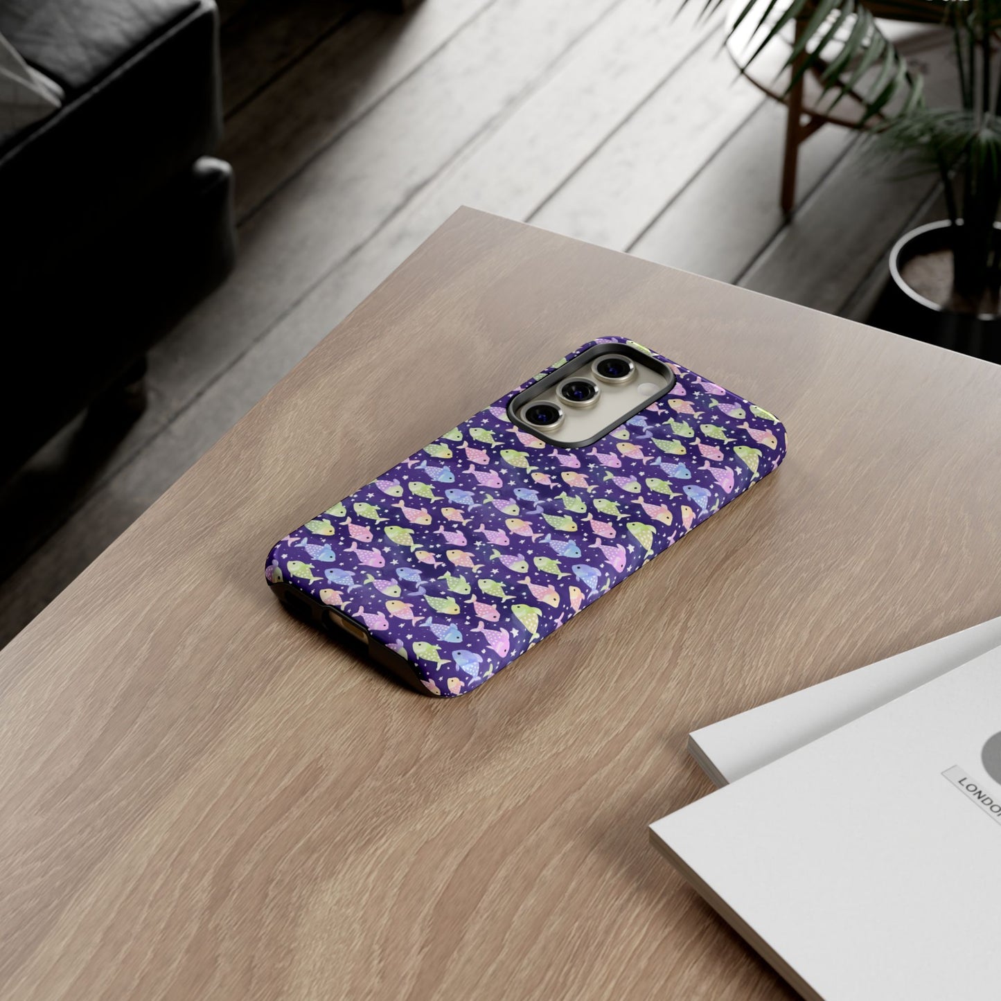 Fish And Stars | Tough Cases | Phone Case | Protective Cover | Ocean Themed | Sea Themed | Cute Phone Cover | Colorful