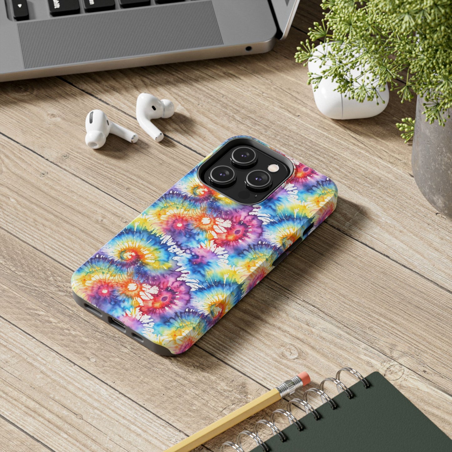 Rainbow Tye Dye Phone Case | Hippie Rainbow Phone Case | Boho Tye Dye | Tough Phone Case | Cute Rainbow Phone Case
