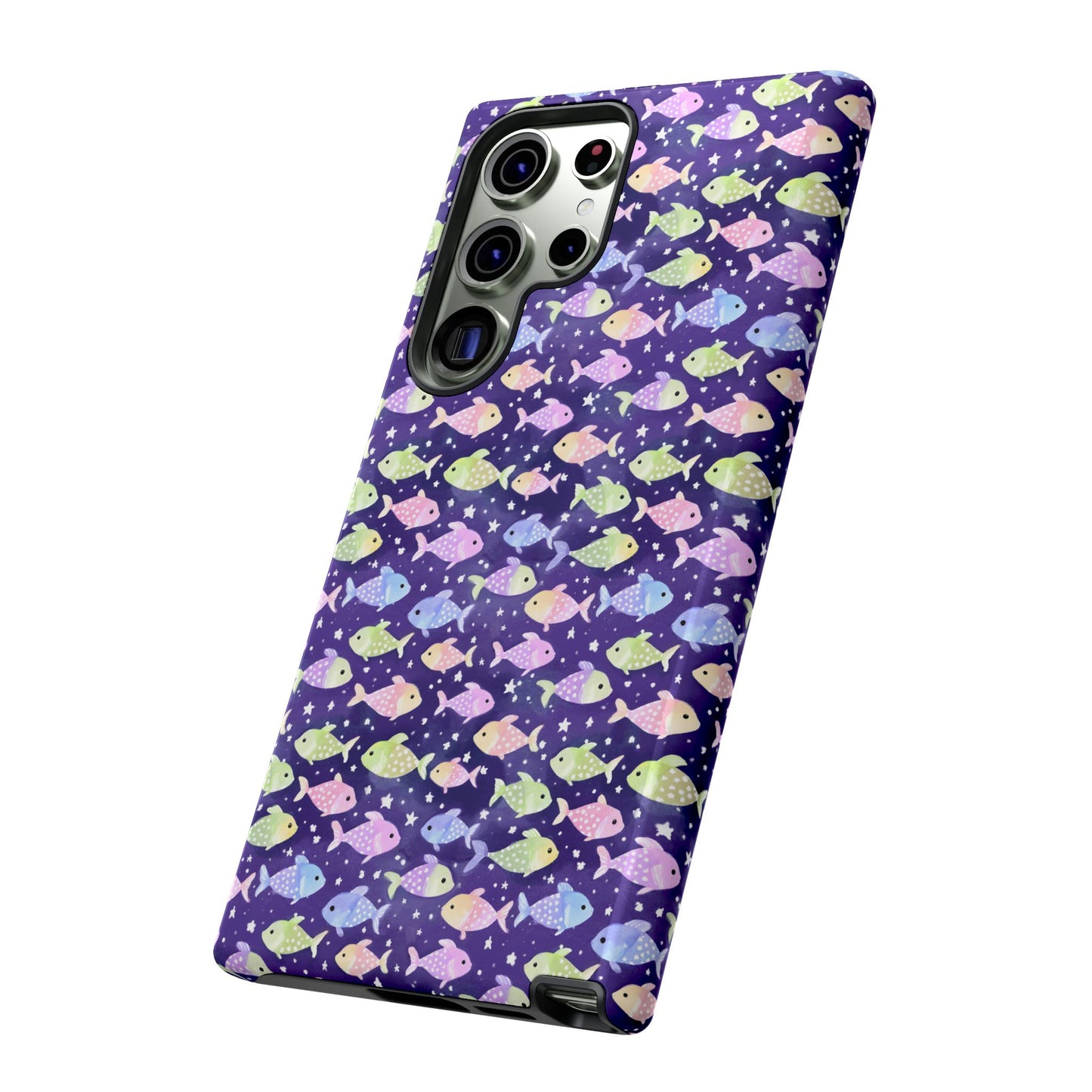 Fish And Stars | Tough Cases | Phone Case | Protective Cover | Ocean Themed | Sea Themed | Cute Phone Cover | Colorful