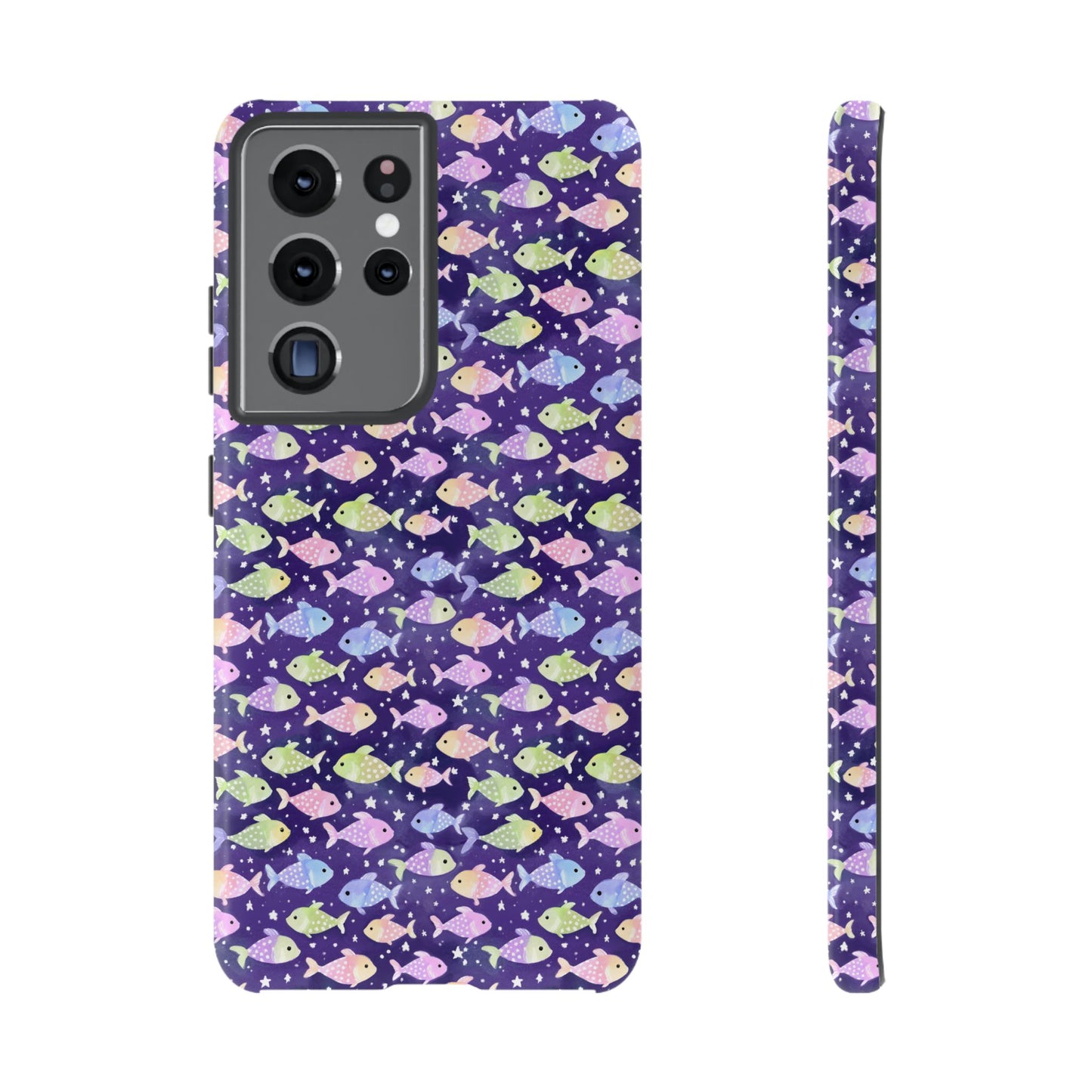 Fish And Stars | Tough Cases | Phone Case | Protective Cover | Ocean Themed | Sea Themed | Cute Phone Cover | Colorful