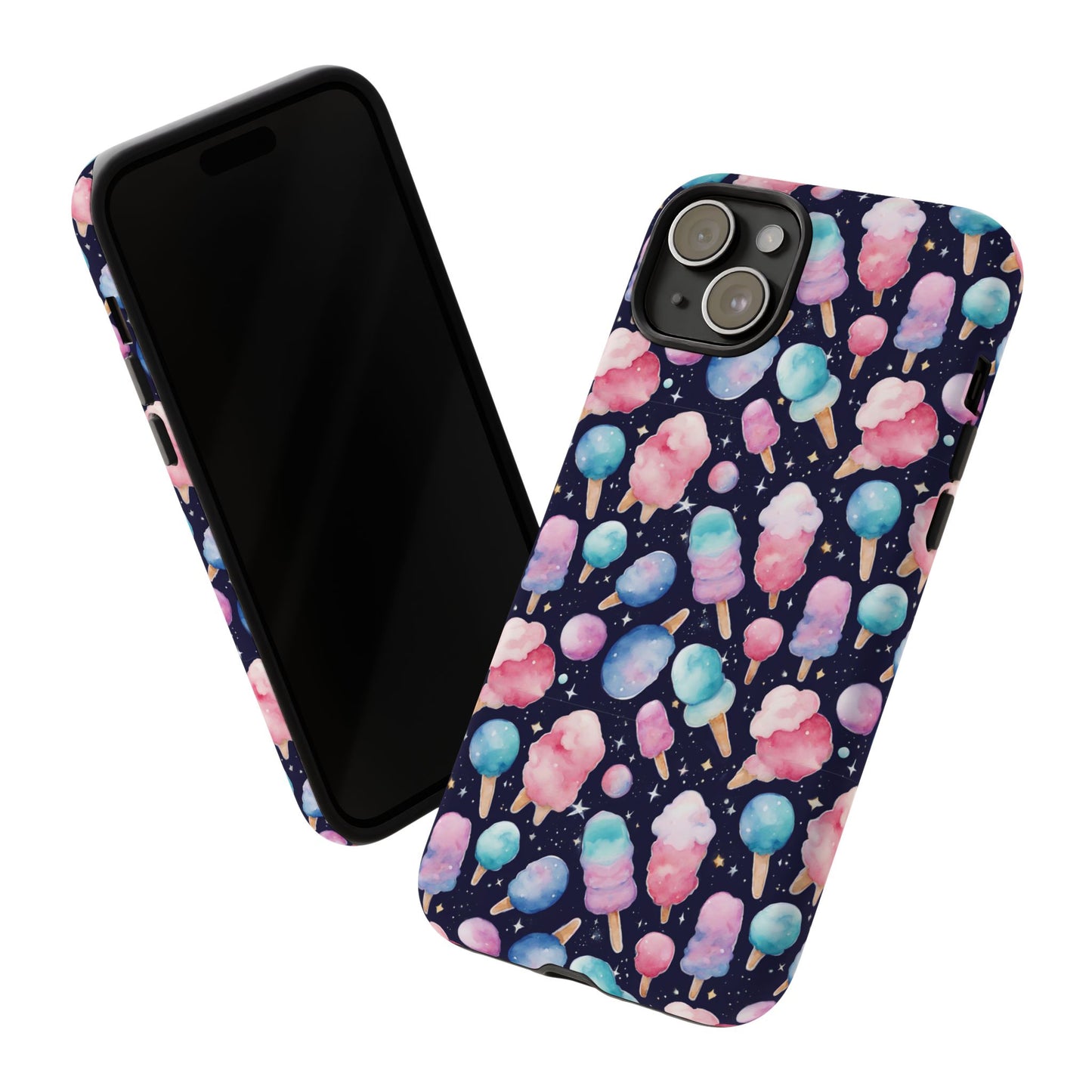 Cotton Candy Space Explosion Tough Case For iPhone Samsung