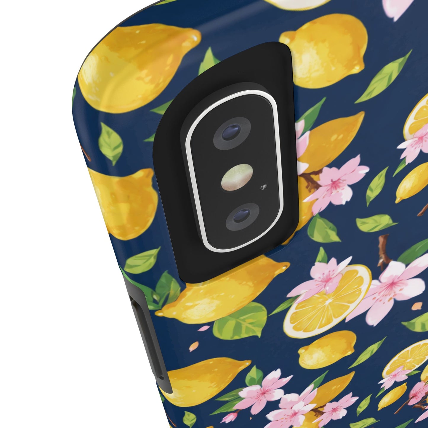 Lemon cherry blossom Tough Phone Cases
