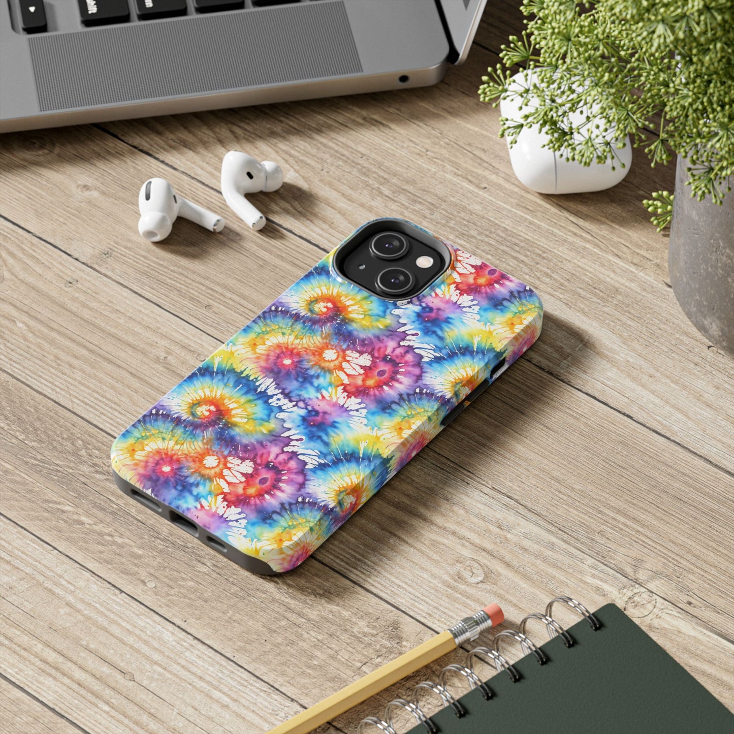 Rainbow Tye Dye Phone Case | Hippie Rainbow Phone Case | Boho Tye Dye | Tough Phone Case | Cute Rainbow Phone Case