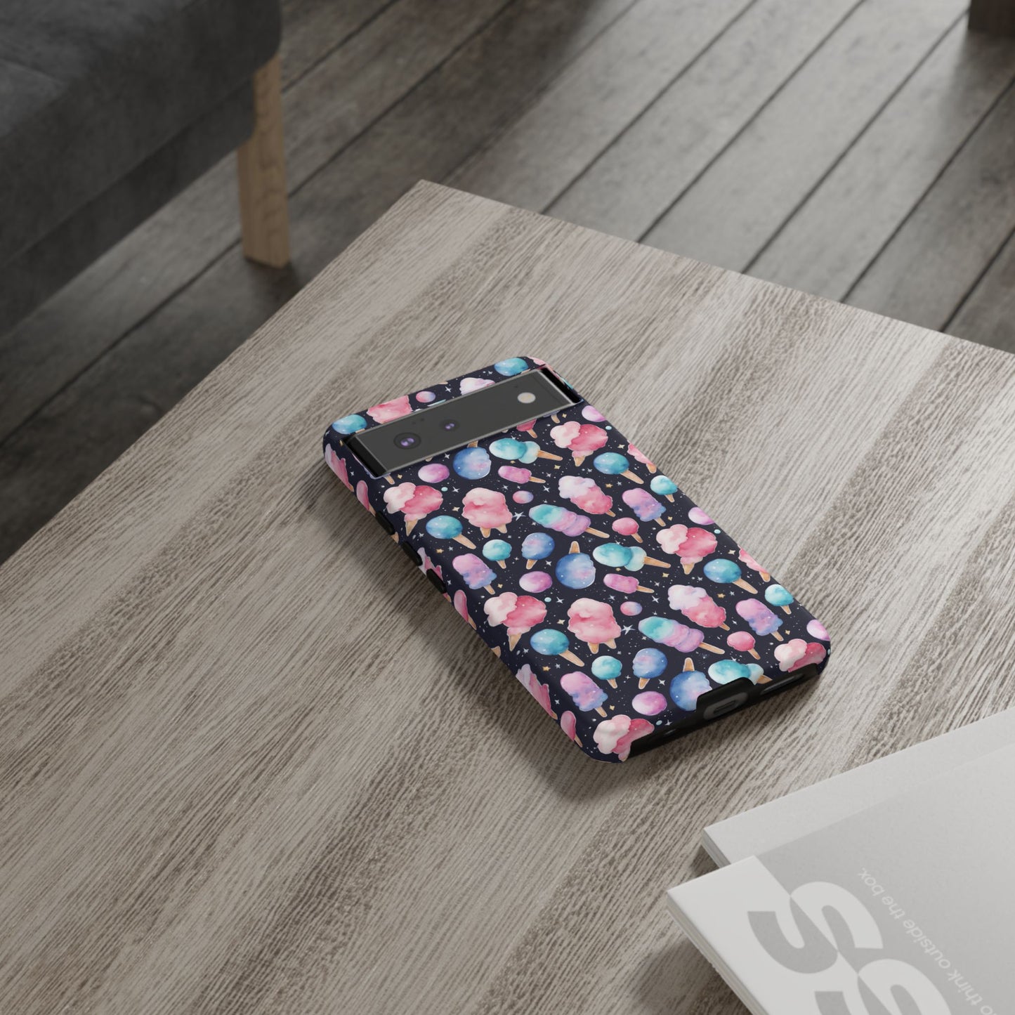 Cotton Candy Space Explosion Tough Case For iPhone Samsung