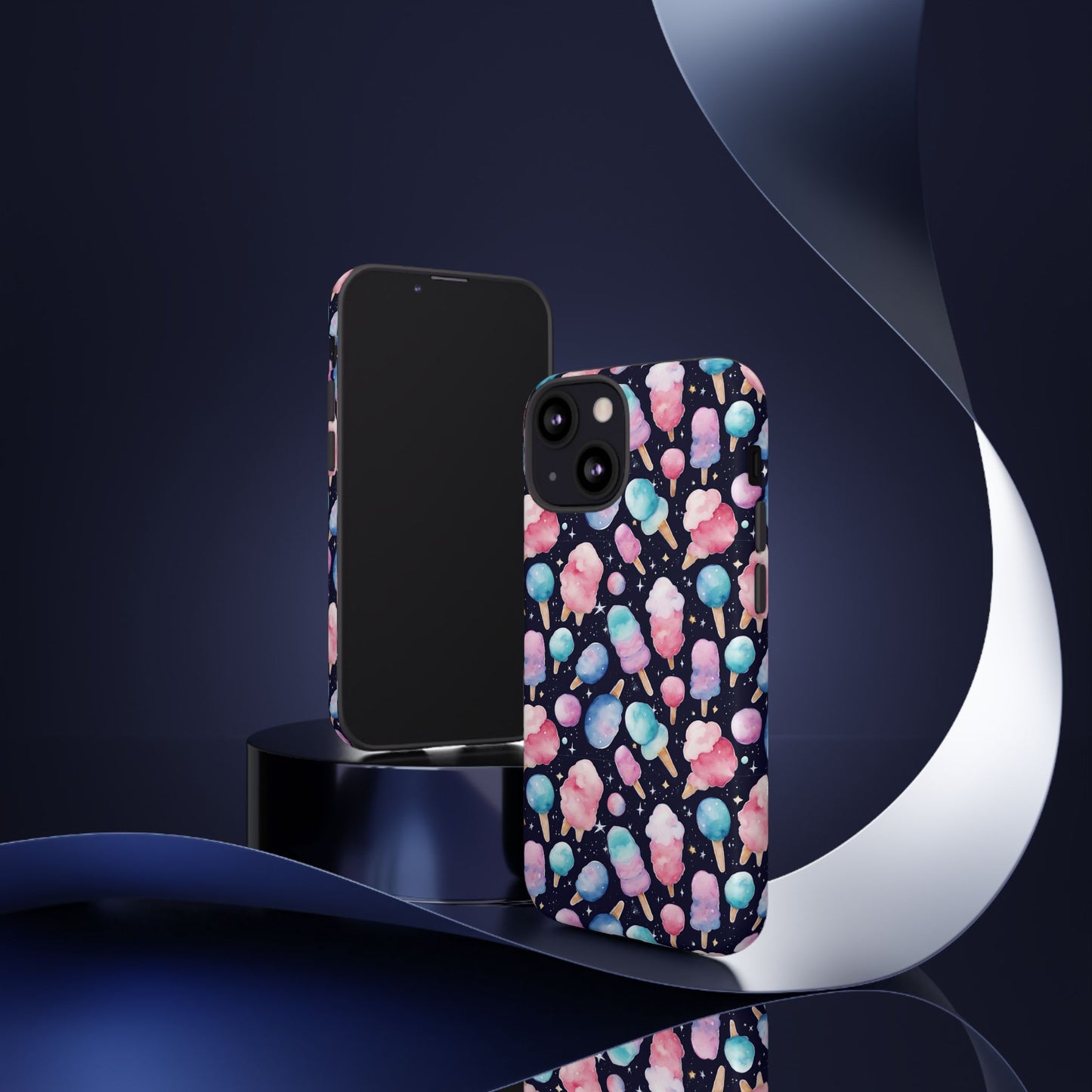 Cotton Candy Space Explosion Tough Case For iPhone Samsung