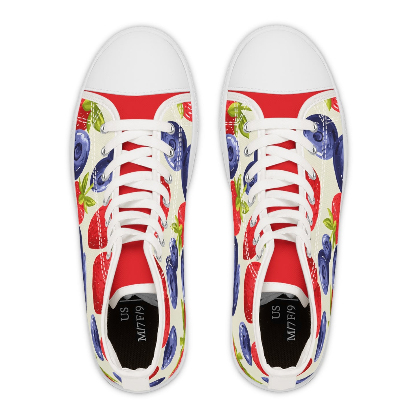 Fruity Women's High Top Sneakers | Colorful Berry Print, Fun Footwear for Summer, Casual Everyday Style, Great Gift for Her, Trendy [...]