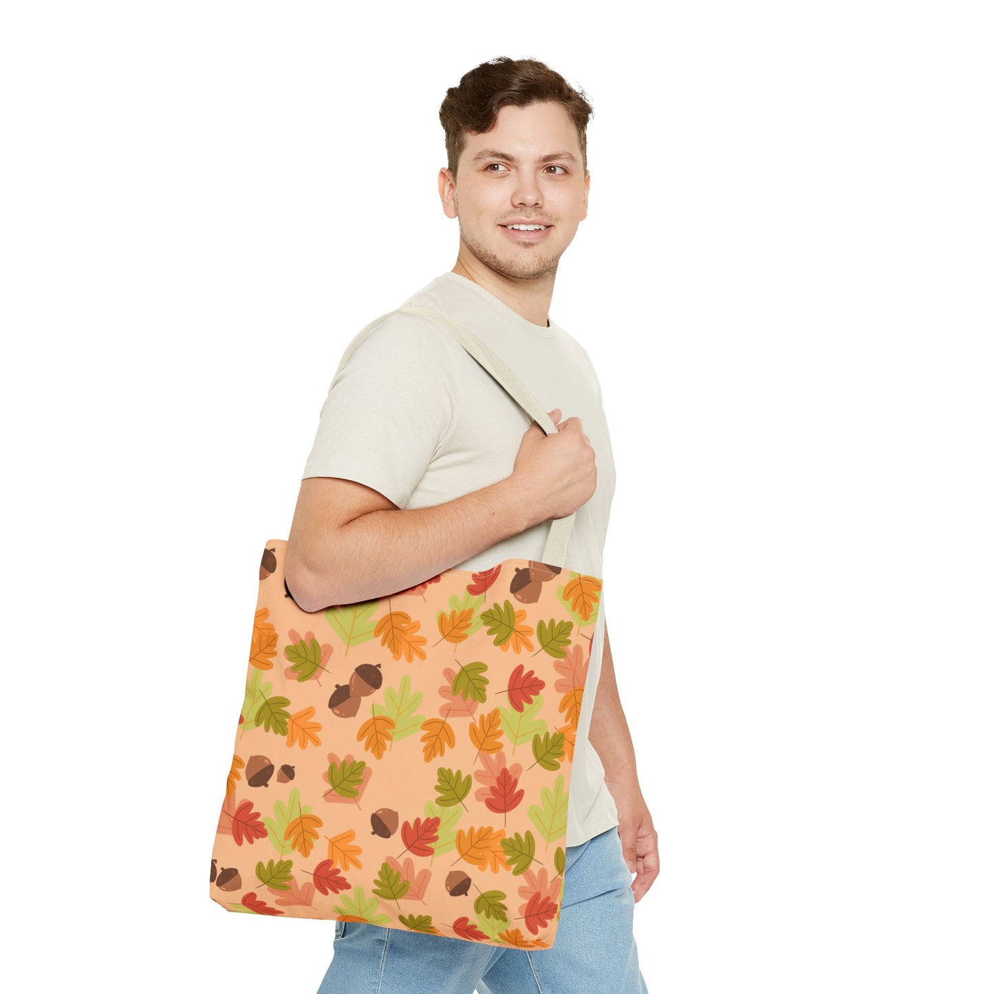 Fall Leaves Tote Bag, Eco-Friendly Shopping Bag, Autumn Style, Everyday Use, Perfect for Gift Giving