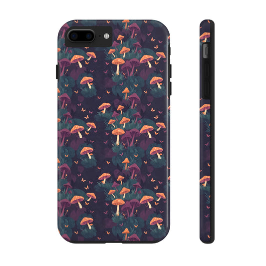Witchy Mushroom And Moth IPhone Case | Witchy Phone Case | Mushroom Phone Case | Hippie Mushrooms | Night Moths