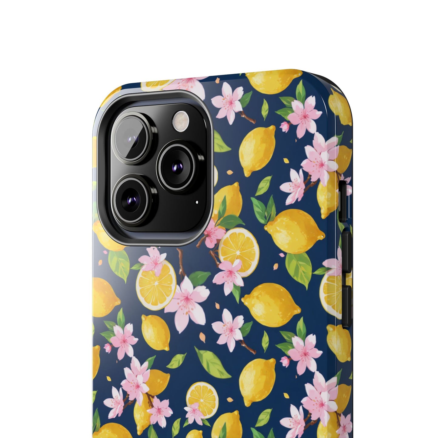 Lemon cherry blossom Tough Phone Cases