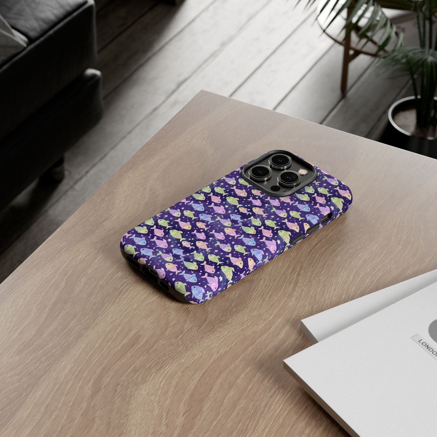 Fish And Stars | Tough Cases | Phone Case | Protective Cover | Ocean Themed | Sea Themed | Cute Phone Cover | Colorful