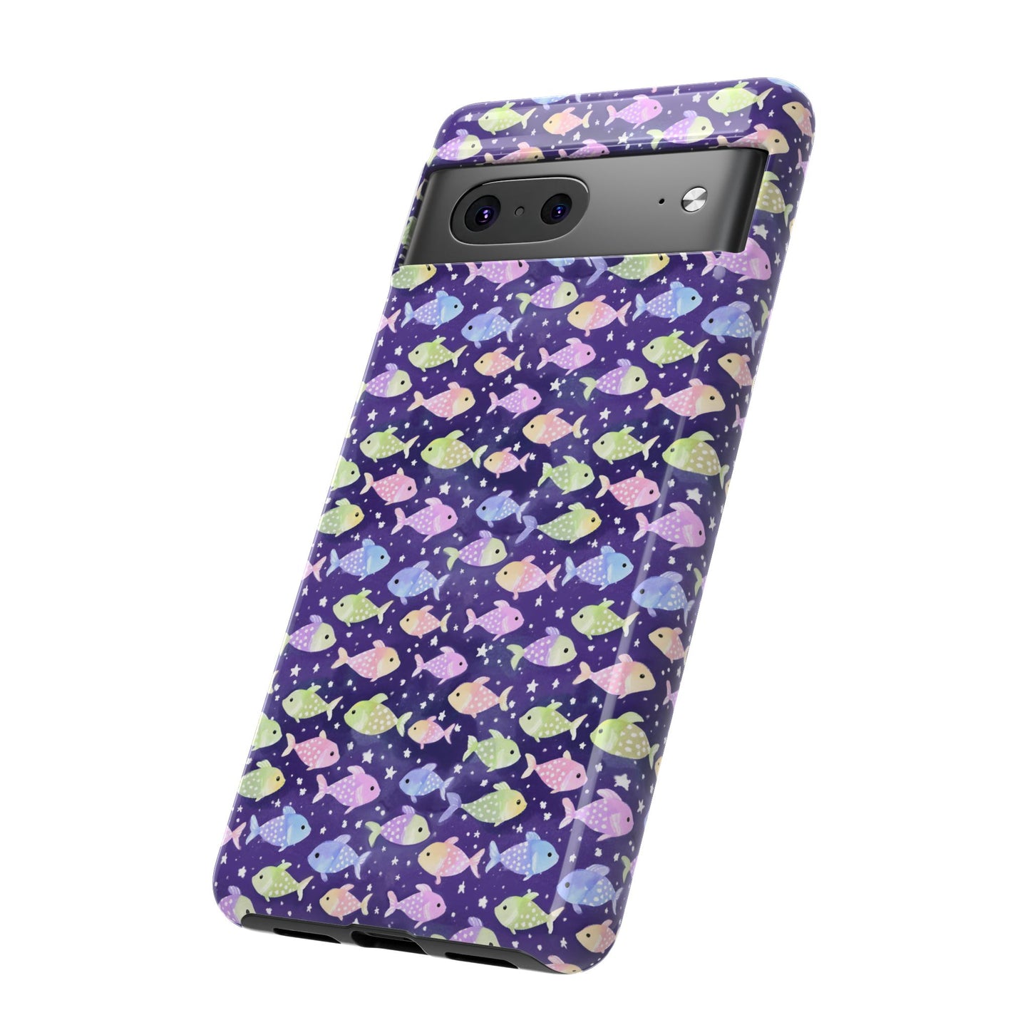 Fish And Stars | Tough Cases | Phone Case | Protective Cover | Ocean Themed | Sea Themed | Cute Phone Cover | Colorful