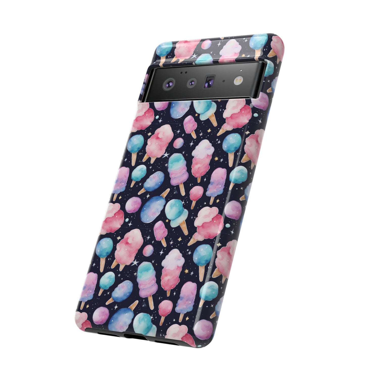 Cotton Candy Space Explosion Tough Case For iPhone Samsung