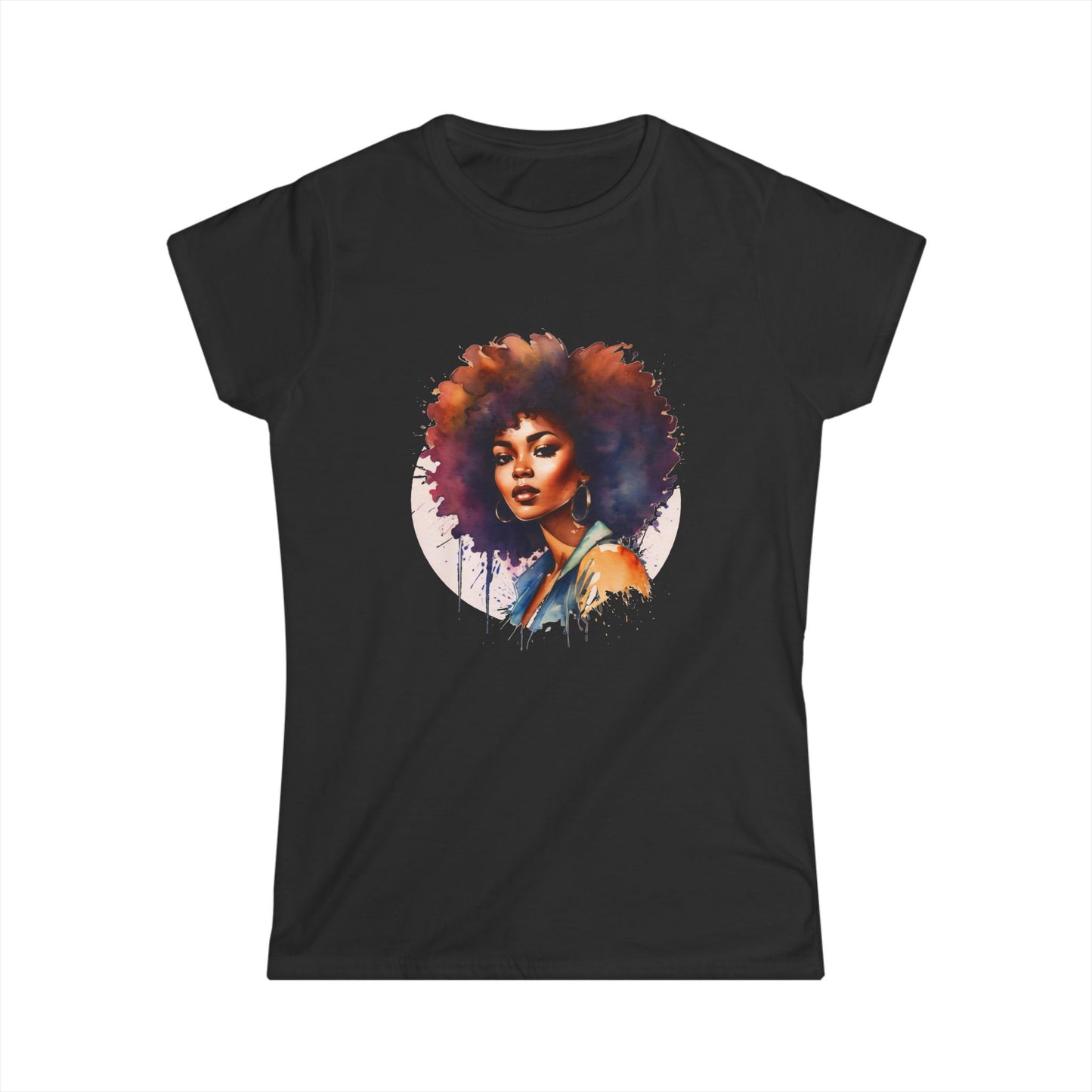Beautiful Womens Tee Retro 70s Afro Shirt Everyday Tee