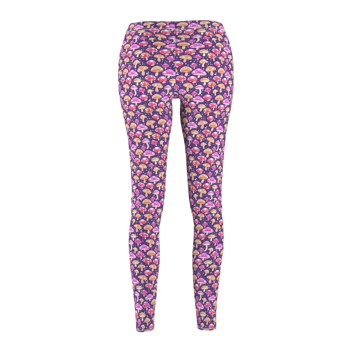 Adorable Mushroom Leggings Cozy Cute Print Skinny Fit