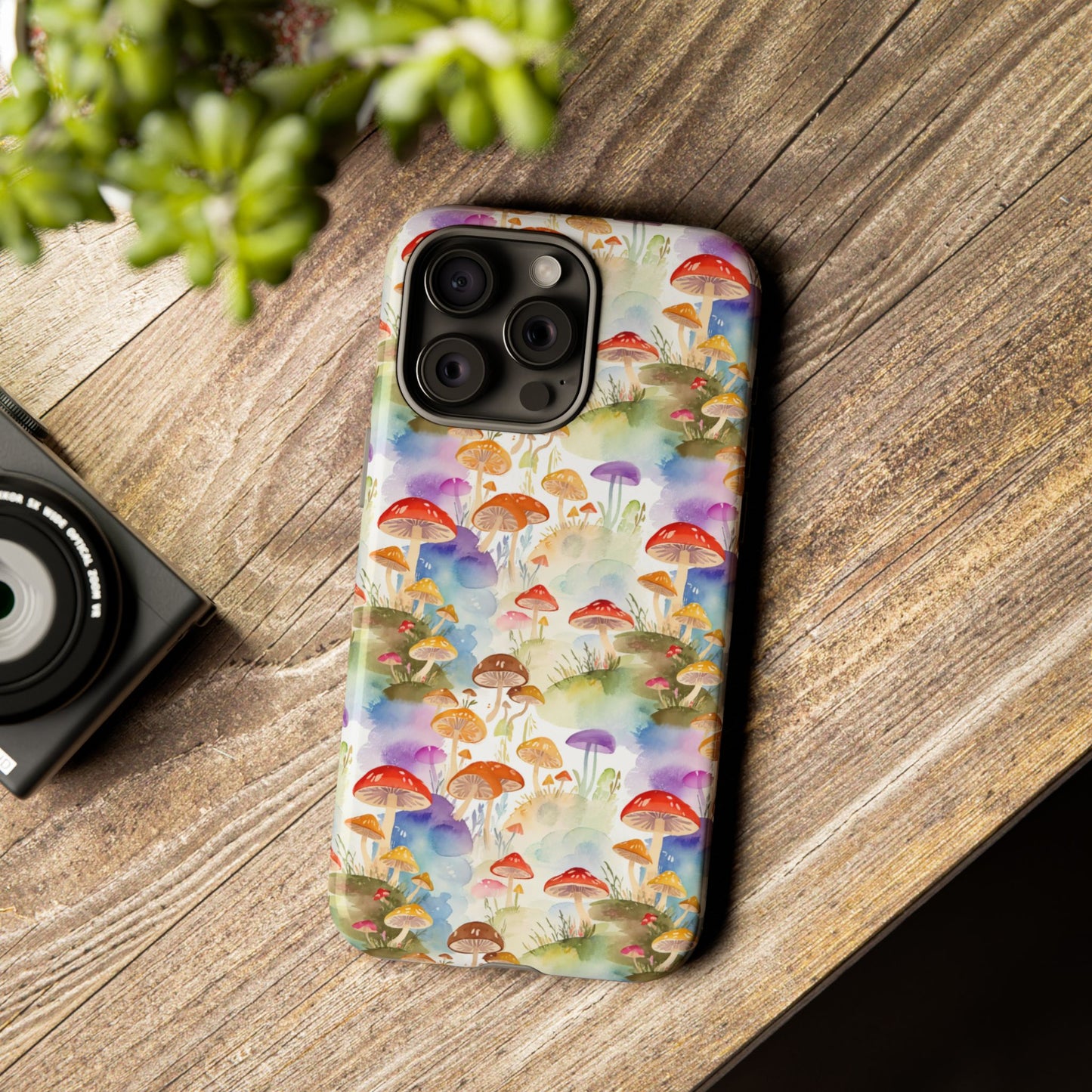 Mushroom Phone Case | Shroom Phone Cover | Hippie Themed Phone Case | Cute mushroom Pattern | Tough Case