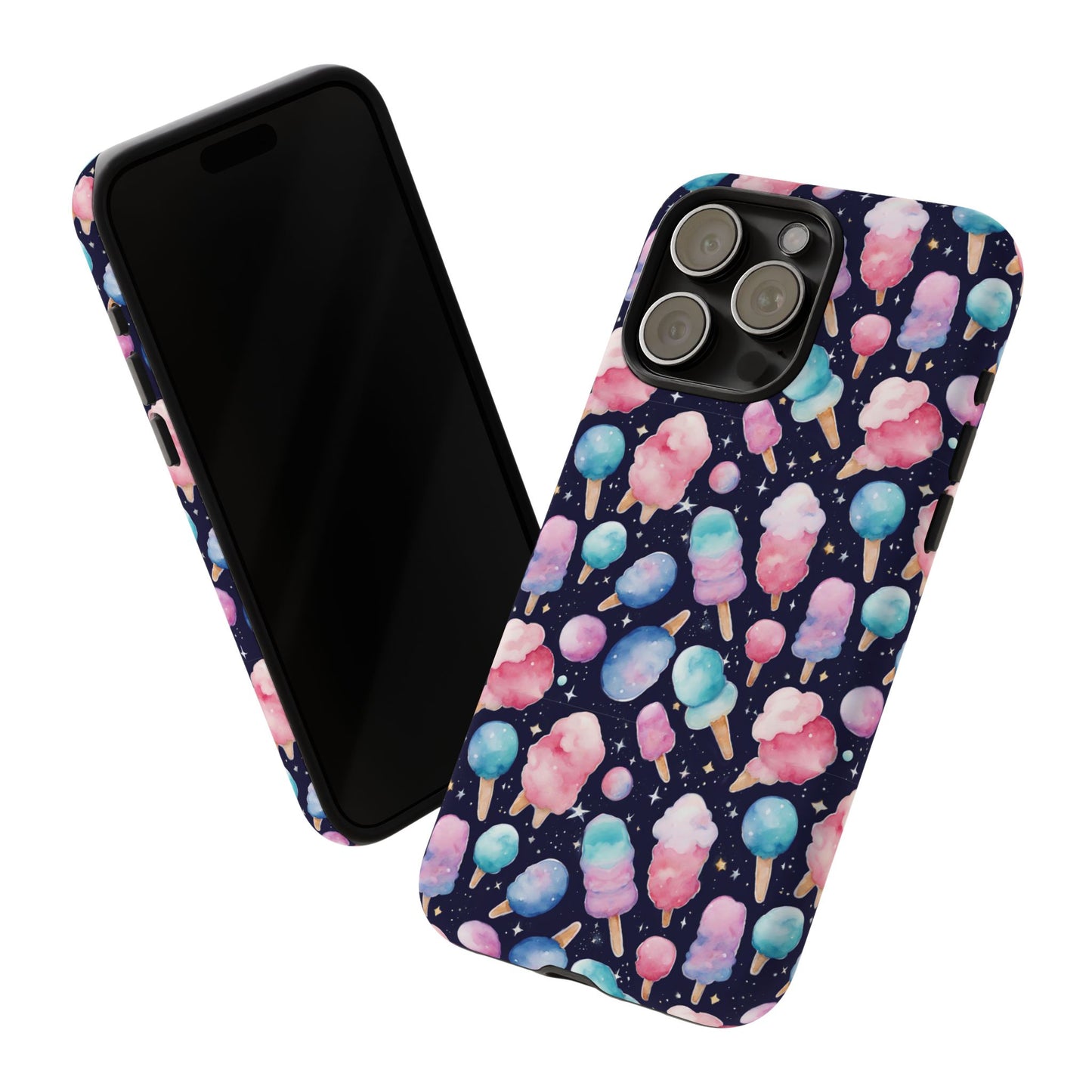Cotton Candy Space Explosion Tough Case For iPhone Samsung